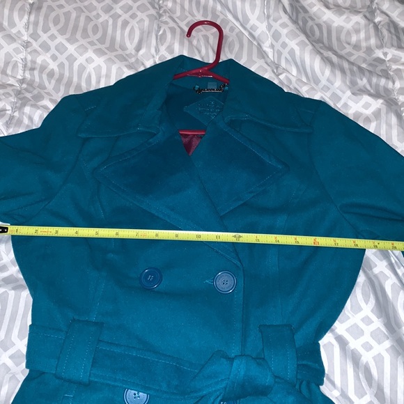 NWT Beautiful Teal dress coat - Picture 6 of 8